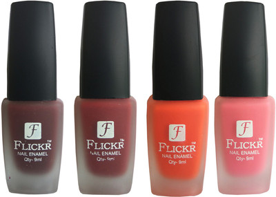 

Flickr VELVET MATTE NAIL Polish Maroon,Reddish Maroon,Orange,Peach(Pack of 4)