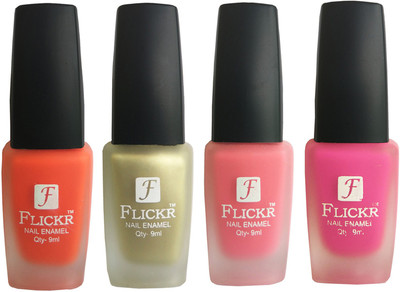 

Flickr VELVET MATTE NAIL Polish Orange,Golden,Peach,Pink(Pack of 4)