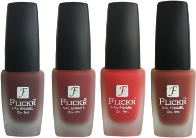

Flickr VELVET MATTE NAIL Polish Maroon,Reddish Maroon,Red,Nude(Pack of 4)