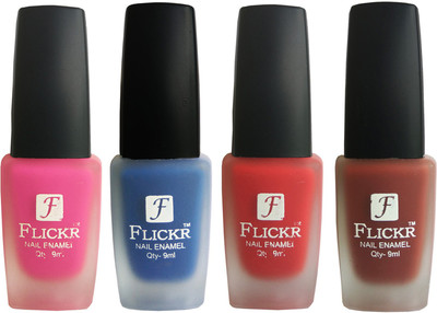 

Flickr VELVET MATTE NAIL Polish Pink,Blue,Red,Nude(Pack of 4)