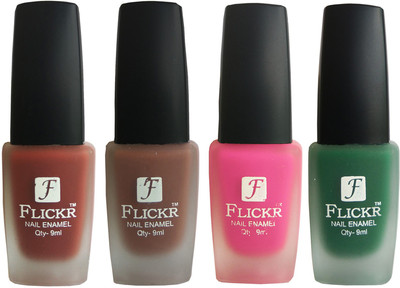 

Flickr VELVET MATTE NAIL Polish Nude,Brown,Pink,Green(Pack of 4)