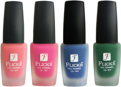 

Flickr VELVET MATTE NAIL Polish Peach,Pink,Blue,Green(Pack of 4)