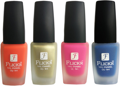 

Flickr VELVET MATTE NAIL Polish Orange,Golden,Pink,Blue(Pack of 4)
