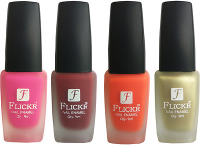 

Flickr VELVET MATTE NAIL Polish Pink,Reddish Maroon,Orange,Golden(Pack of 4)