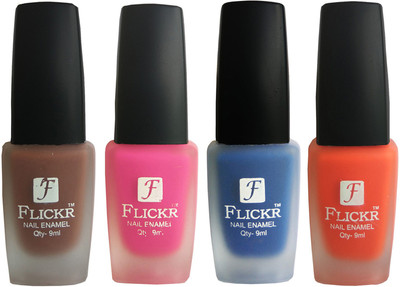 

Flickr VELVET MATTE NAIL Polish Brown,Pink,Peach,Orange(Pack of 4)