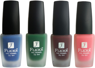 

Flickr VELVET MATTE NAIL Polish Blue,Green,Maroon,Peach(Pack of 4)