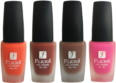 

Flickr VELVET MATTE NAIL Polish Orange,Nude,Brown,Pink(Pack of 4)