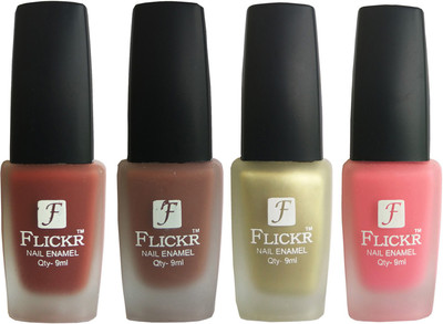 

Flickr VELVET MATTE NAIL Polish Nude,Brown,Golden,Peach(Pack of 4)