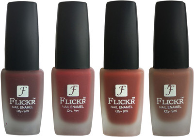 

Flickr VELVET MATTE NAIL Polish Maroon,Reddish Maroon,Nude,Brown(Pack of 4)