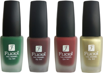 

Flickr VELVET MATTE NAIL Polish Green,Maroon,Reddish Maroon,Golden(Pack of 4)