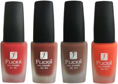 

Flickr VELVET MATTE NAIL Polish Red,Nude,Brown,Orange(Pack of 4)