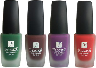 

Flickr VELVET MATTE NAIL Polish Green,Maroon,Purple,Red(Pack of 4)
