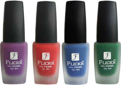 

Flickr VELVET MATTE NAIL Polish Purple,Red,Blue,Green(Pack of 4)