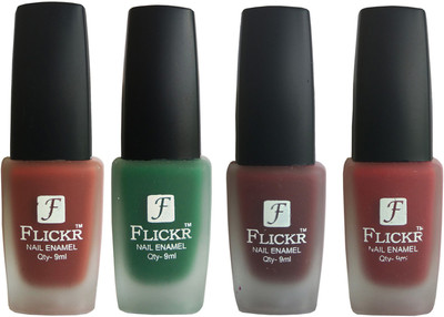 

Flickr VELVET MATTE NAIL Polish Nude,Green,Maroon,Reddish Maroon(Pack of 4)