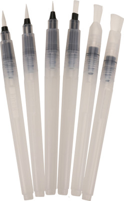 

KABEER ART EMPTY BRUSH PEN(Set of 6, Multicolor)