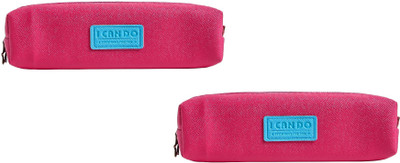 

Uberlyfe 1672 I CAN DO Art Plastic Pencil Boxes(Set of 2, Pink)