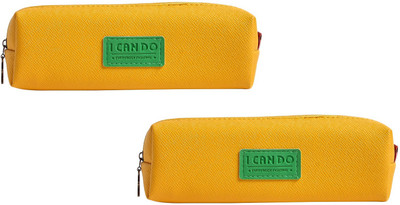 

Uberlyfe 1672 I CAN DO Art Plastic Pencil Boxes(Set of 2, Yellow)