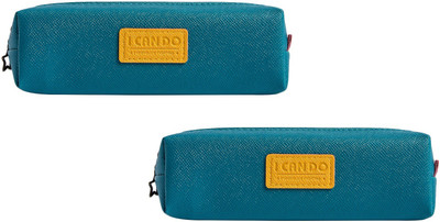 

Uberlyfe 1672 I CAN DO Art Plastic Pencil Boxes(Set of 2, Dark Green)