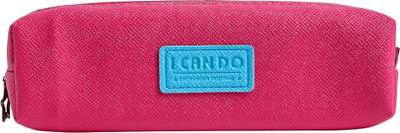 

Uberlyfe 1672 I CAN DO Art Plastic Pencil Box(Set of 1, Pink)