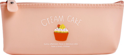 

Uberlyfe 1674 Cup Cake Art Plastic Pencil Box(Set of 1, Orange)