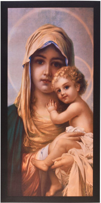 

Mother Marry With Jesus Sarkle Print Unframed Wall Sticker Poster (20 X 40 Inches) Fine Art Print(40 inch X 20 inch, Rolled)