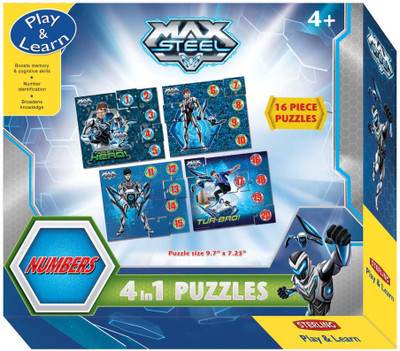 

kidoz kingdom STERLING MAX STEEL 4 IN 1 PUZZLE(16 Pieces)