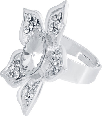 Shostopper Ritzzy Alloy Rhodium Plated Ring