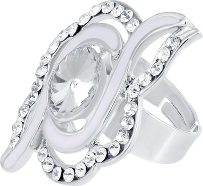 Shostopper Splendid Alloy Rhodium Plated Ring