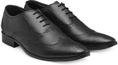 

RAMZEE Genuine Leather Lace Up For Men(Black