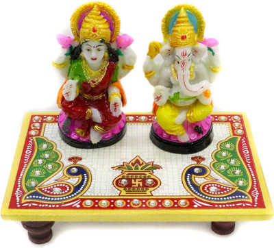 

CraftVillage Meenakari Marble All Purpose Chowki(Multicolor, Pack of 1)