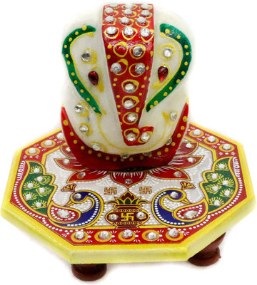 

CraftVillage Marble All Purpose Chowki(Multicolor)
