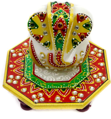 

CraftVillage Meenakari Marble All Purpose Chowki(Multicolor, Pack of 1)
