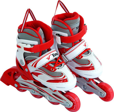 

Vinex Vinex Inline Skates - Stylus (Adjustable, Red / White)-Small Size In-line Skates - Size 10-12 UK(White, Red)