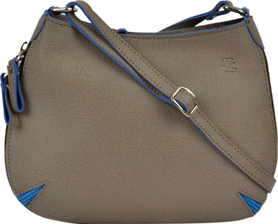 

Walletsnbags Girls Casual Khaki Leatherette Sling Bag
