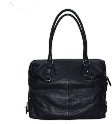 

Shankar Produce Men & Women Casual Black Genuine Leather Shoulder Bag