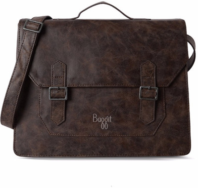 Baggit Women Casual Brown Leatherette Sling Bag