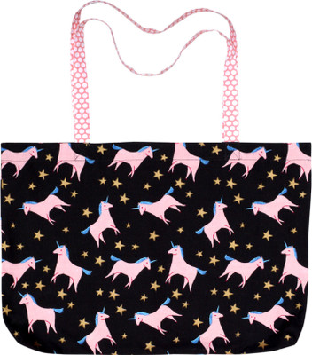 Always Kids Girls Black Cotton Tote