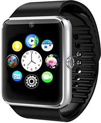 

ESTAR Bluetooth Smartwatch Compatible With Vivo Y35 Silver Smartwatch(Black Strap Free Size)