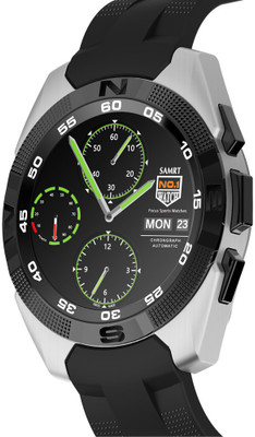 

ESTAR Bluetooth Smartwatch Compatible With Vivo Y38 Silver Smartwatch(Black Strap Free Size)