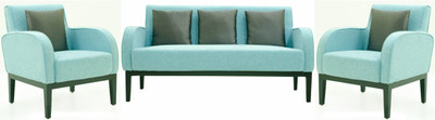 

FURNITECH SEATING SYSTEMS (I) PVT LTD Fabric 3 + 1 + 1 Blue Sofa Set