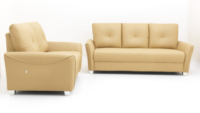 

FURNITECH SEATING SYSTEMS (I) PVT LTD Leatherette 3 + 2 Camel Sofa Set