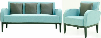 

FURNITECH SEATING SYSTEMS (I) PVT LTD Fabric 3 + 1 Blue Sofa Set