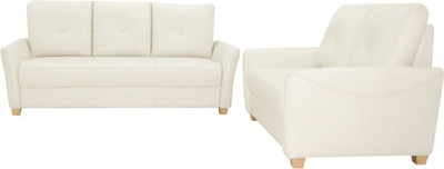 

FURNITECH SEATING SYSTEMS (I) PVT LTD Leatherette 3 + 2 Cream Sofa Set
