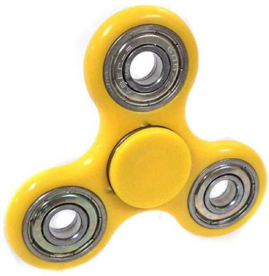 

DINAARKAN YELLOW METAL FIDGET HAND SPINNER(Yellow, Silver)