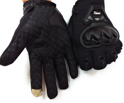 

BIKER SSPEC BLACK RIDING HAND GLOVES Riding Gloves (, Black