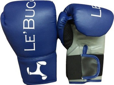 Le Buckle Boxing Gloves(blue and grey) Boxing Gloves (Men, Blue), Blue;grey