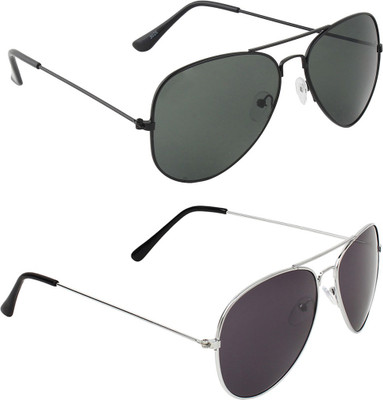 Zyaden Aviator, Aviator Sunglasses(For Men & Women, Black, Black) Zyaden Aviator, Aviator Sunglasses(For Men & Women, Black, Black)