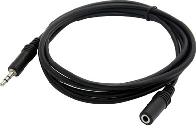 

AFED TV-out Cable AUX Male to Female 1.5 meter Cable 94747(Black, For Laptop)
