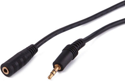 

AFED TV-out Cable AUX Male to Female 1.5 meter Cable 673836r(Black, For Laptop)