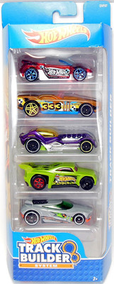

Hot Wheels HW TRACK BUILDERS SYSTEM(97) 5S PACK(Multicolor)